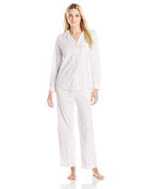 <br />Eileen West Women's Giardino Notch-Collar Classic Pajama Set