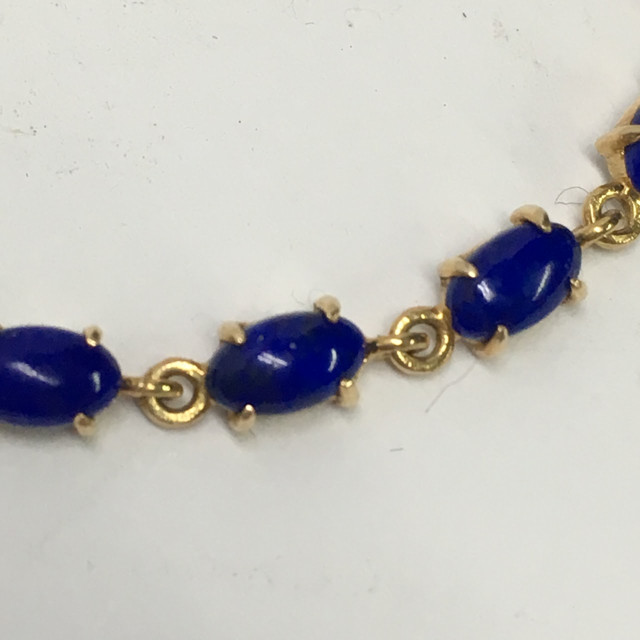 14 K Gold & Lapis Bracelet