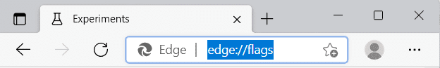 Adresbalk in Microsoft edge.  Windows 11 UI-stijlen inschakelen in op Chromium gebaseerde browser