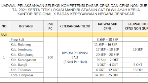 Lolos Admin! Ini Jadwal SKD CPNS dan Uji Kompetensi PPPK Guru Tahun 2021