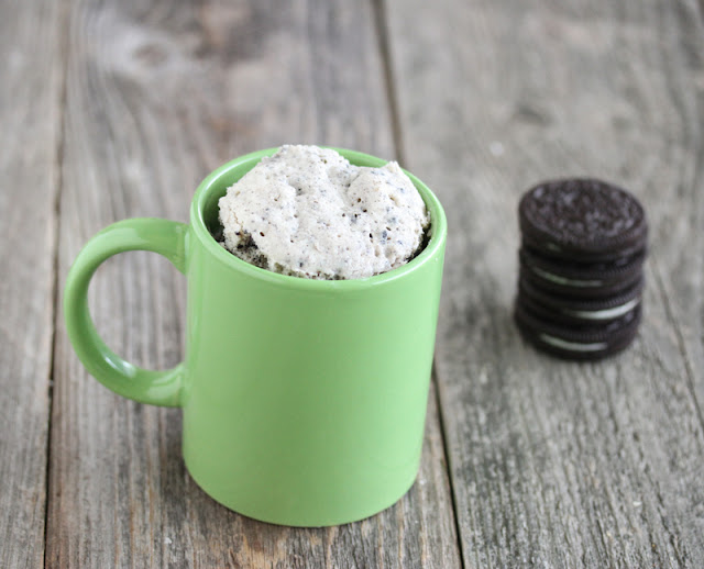 Oreo Cookies and Cream Mug Cake photo