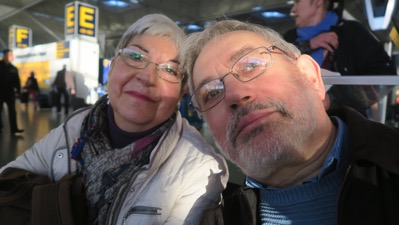 Selfie at airport