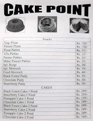 Cake Point menu 2