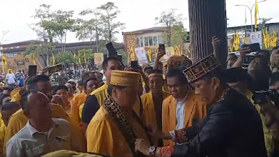 Ketum Partai Golkar Hadiri Konsolidasi di Pontianak,Siap Menangkan Prabowo - Gibran 