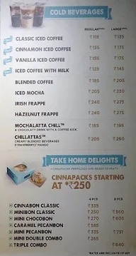 Cinnabon menu 3