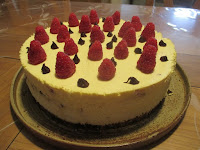 Gâteau chocolat bavarois et fruits rouges