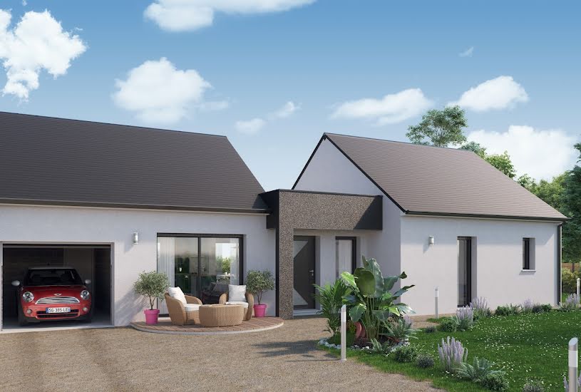  Vente Terrain + Maison - Terrain : 552m² - Maison : 93m² à Auzouer-en-Touraine (37110) 