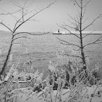 Winter and ice. 20121206-01-bw-ice-pier-vättern.jpg