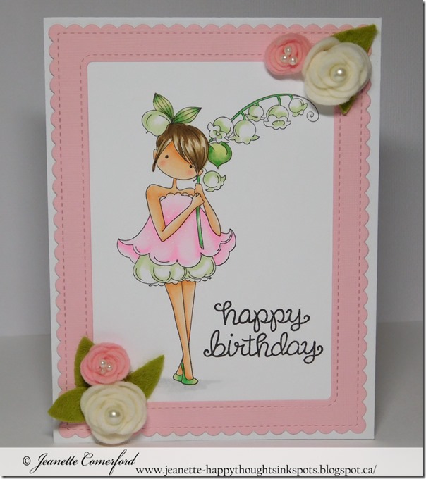 Happy Thoughts & Inkspots: Lily of the Valley Birthday Card + Video