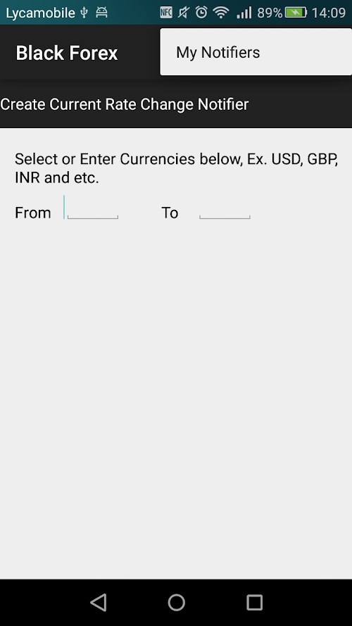 Android application Black Forex screenshort