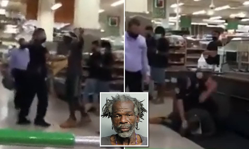 Video inside Miami Publix captures officer repeatedly punching homeless man accused of stealing chicken