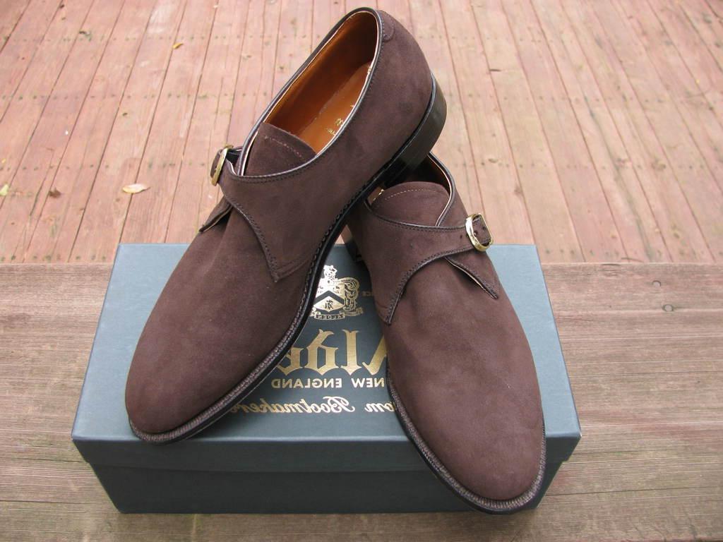 Alden snuff suede flex-welts: