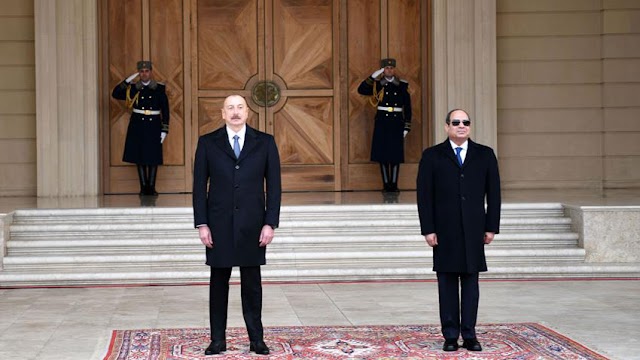 قمة باكو بين الرئيس السيسي والرئيس الهام علييف تناقش القضايا الإقليمية والدولية ومكافحة الإرهاب والتعاون الإقتصادي 