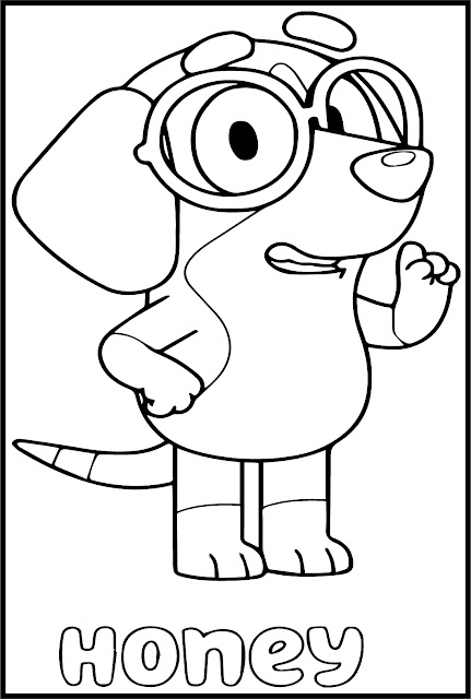 Bluey Coloring Pages | Bluey Coloring for Kids | Free Bluey Color