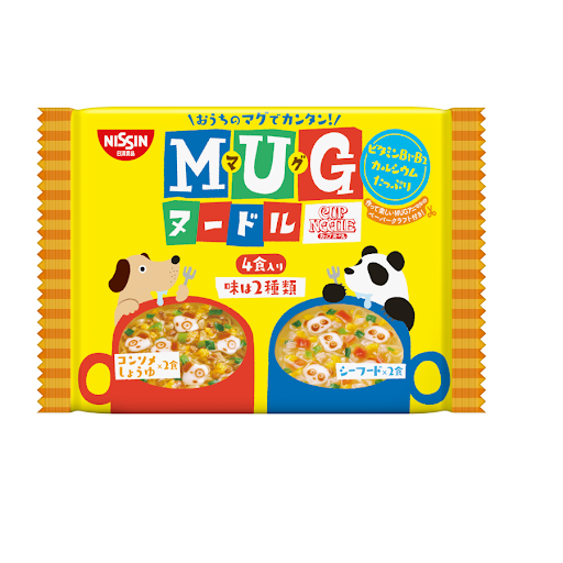 Mỳ ăn dặm MUG Nissin màu vàng gói 94g (gói 4 vắt)