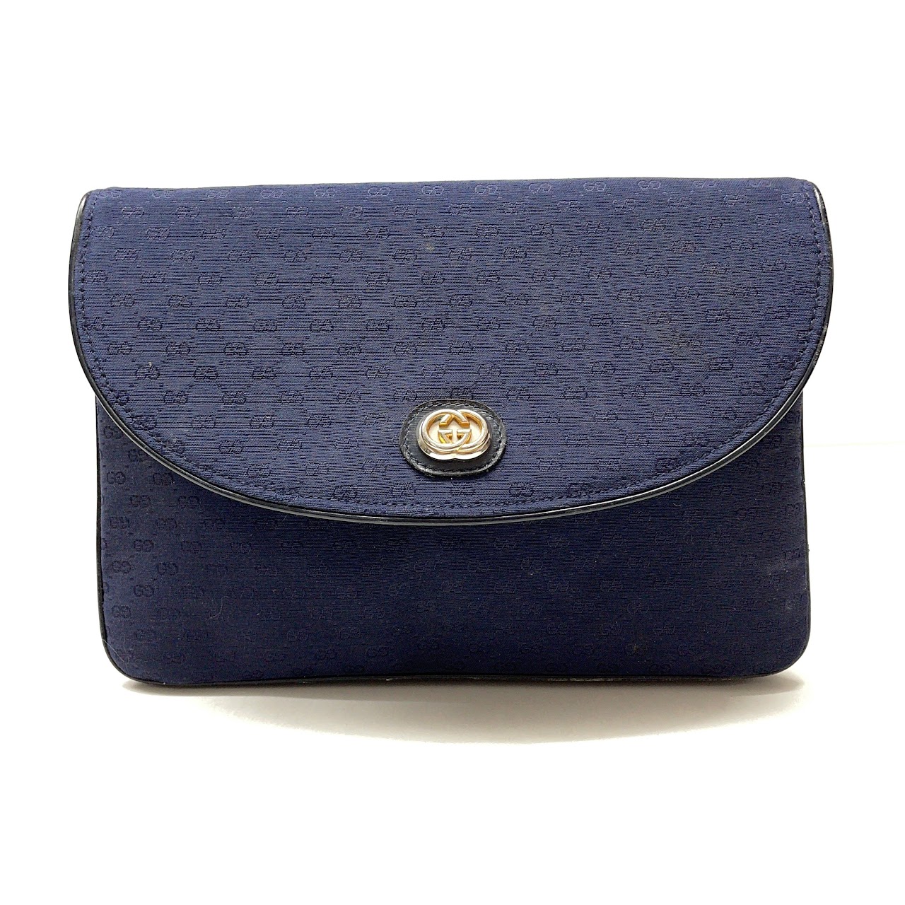 Gucci Navy Monogram Bag