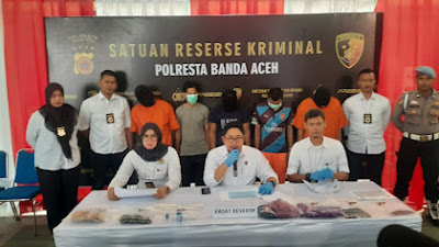 Ungkap Kasus Asusila, Para Pelaku Diamankan Reskrim Polresta Banda Aceh