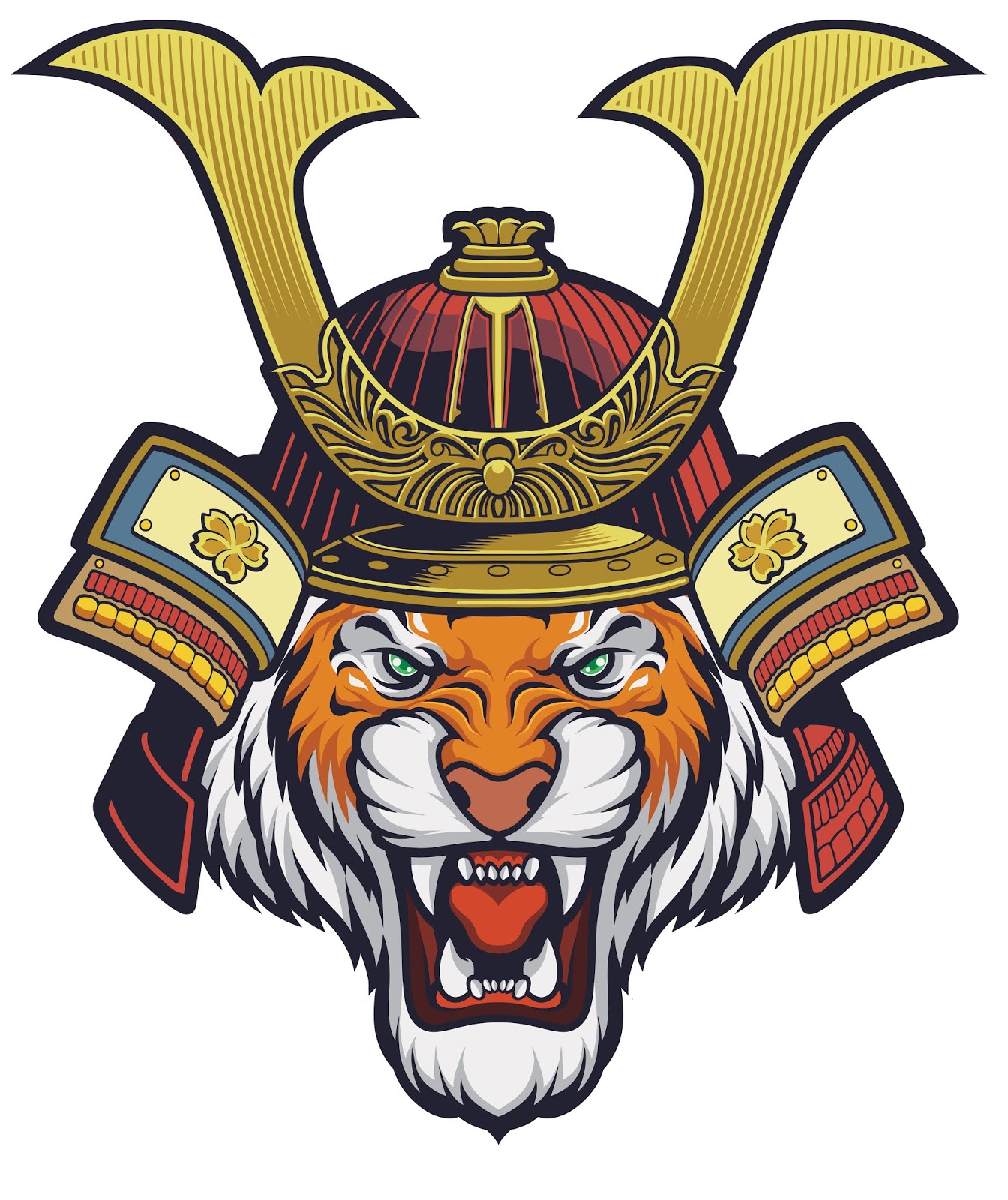 Samurai Tiger Helmet Is Removable Free Download Vector CDR, AI, EPS and PNG Formats Samurai Tiger Helmet Is Removable Free Download Vector CDR, AI, EPS and PNG Formats