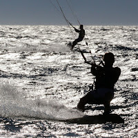 wind-surf al tramonto di 