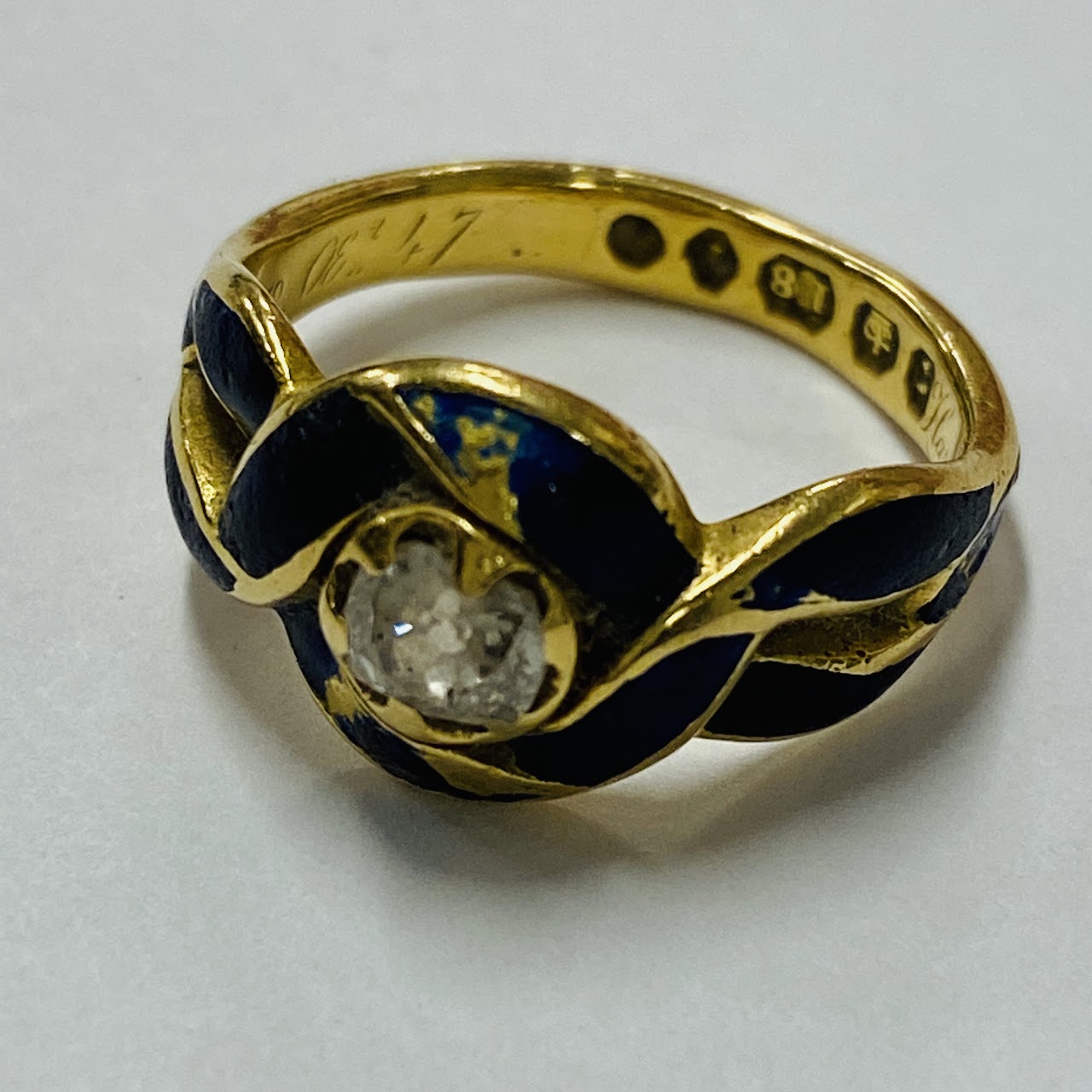 18K Gold and Diamond Ring