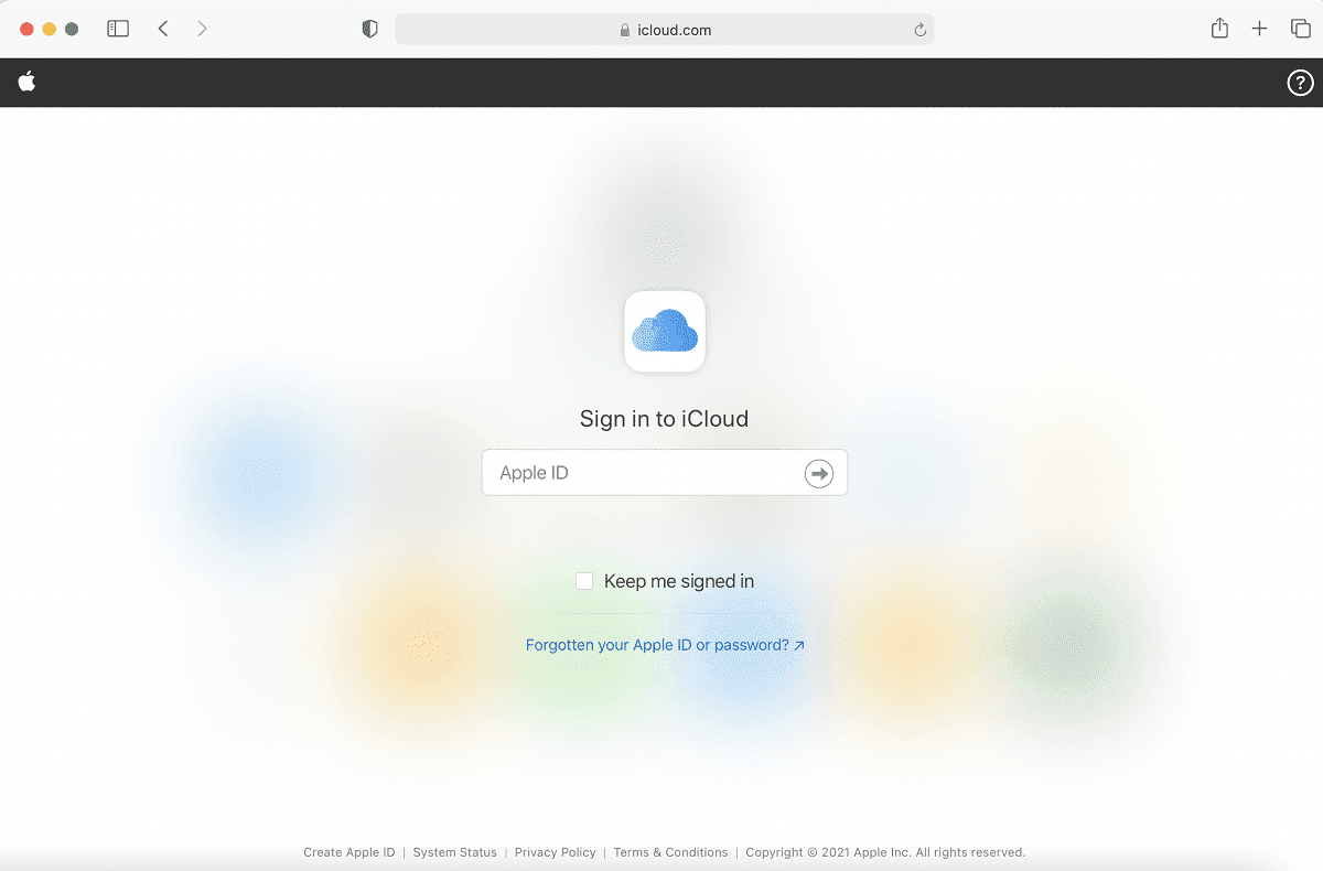 Đăng nhập iCloud |  Sửa mặt hàng này là lỗi tạm thời không khả dụng