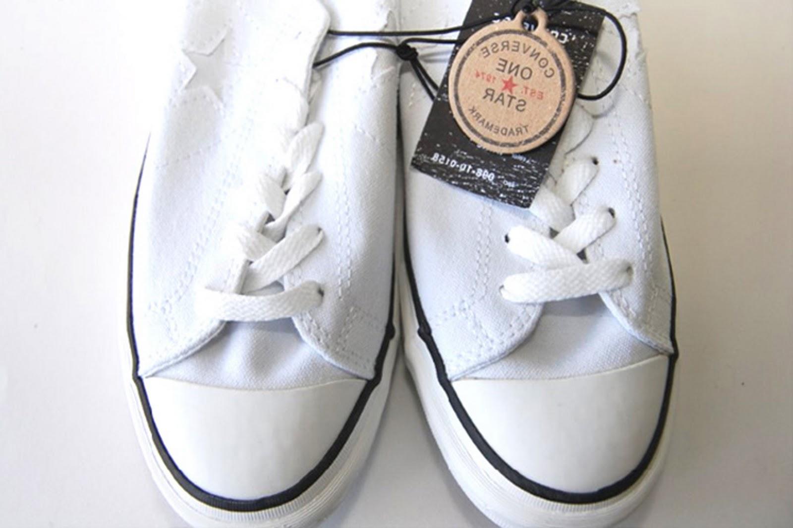 pair of Converse shoes -