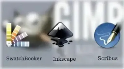 البرامج المماثله لبرنامج جيمب Scribus و Inkscape و SwatchBooker