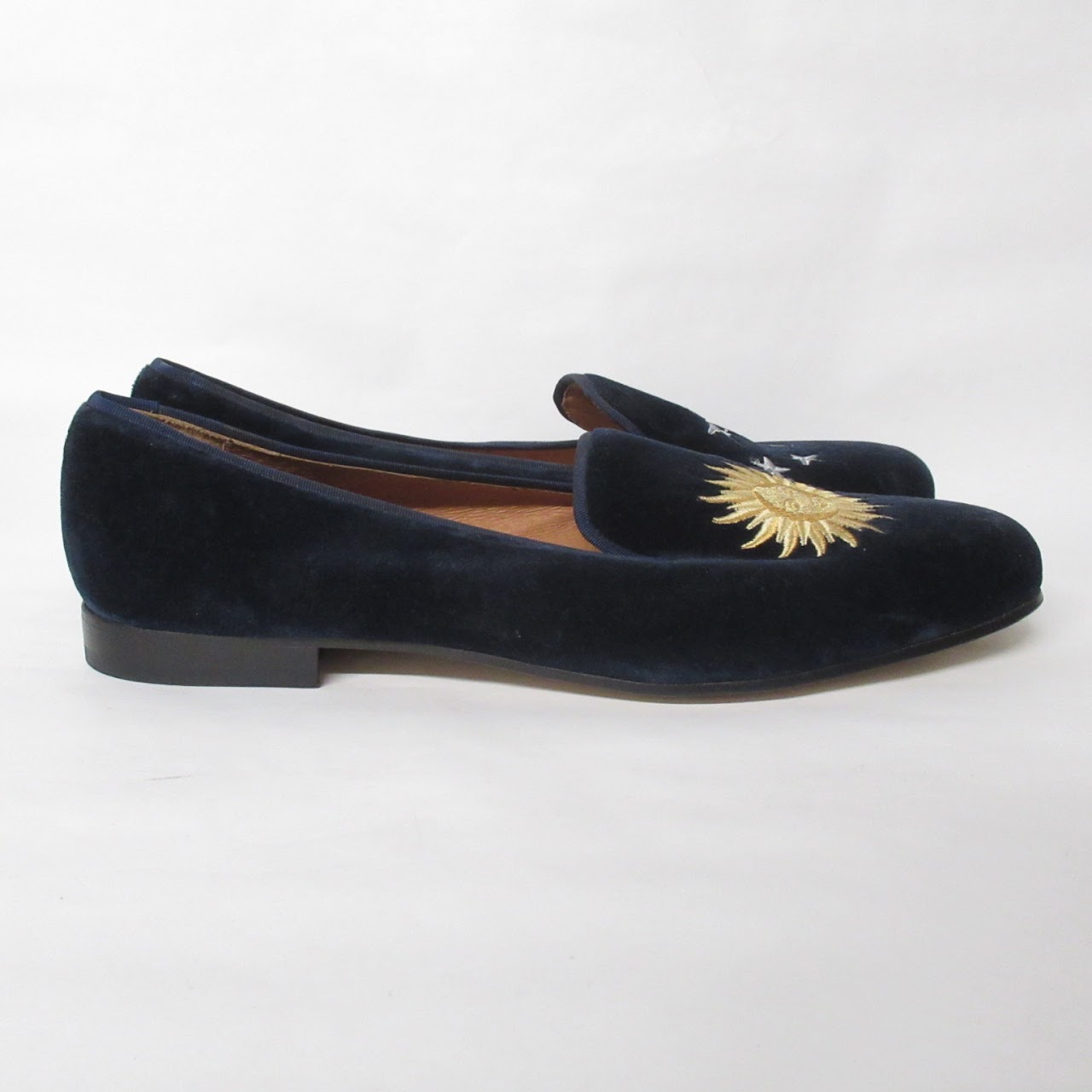 Stubbs & Wootton Sun & Moon Velvet Slippers