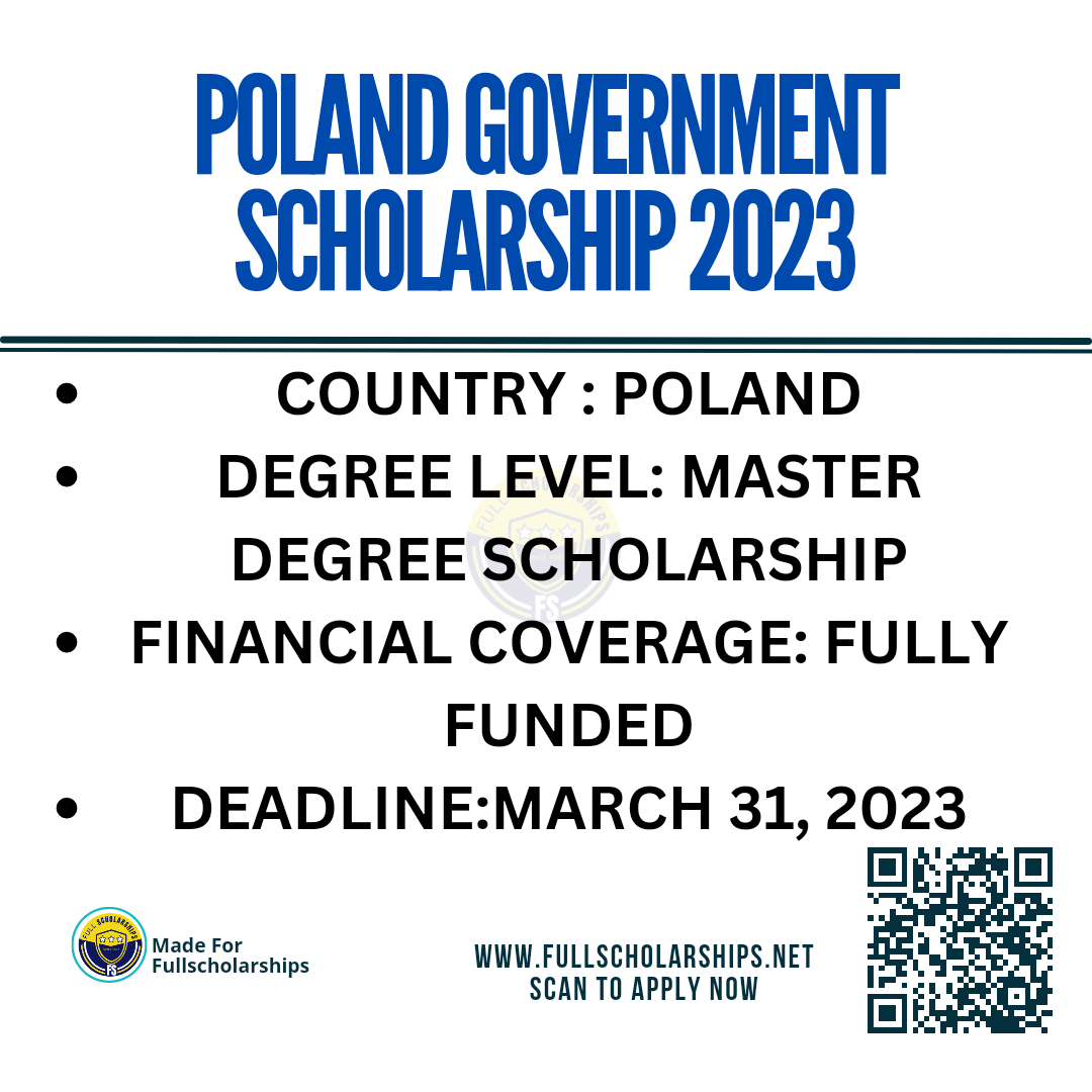 Fully Funded Poland Government Scholarships program 2023-2024 Study Free Masters in Poland