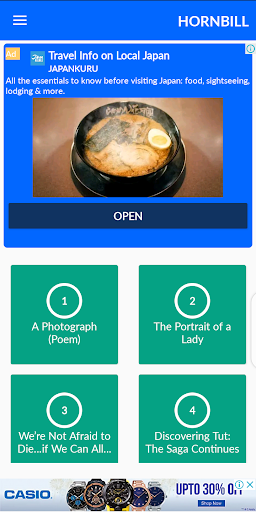 HornBill - English NCERT 11th English Solution