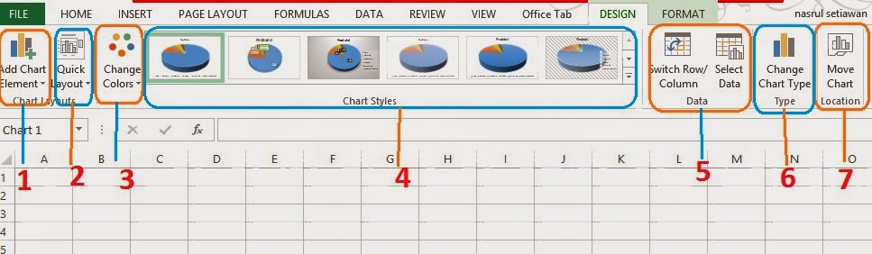 pie chart design excel