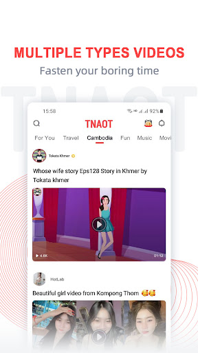 Screenshot TNAOT - Khmer Content Platform