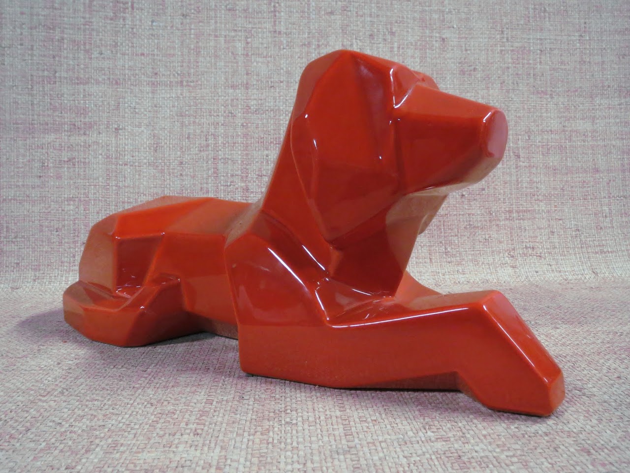 Jaru Cubist-inspired Dog Sculpture