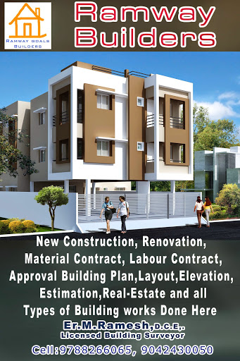 Ramway Builders, No: 124, Mercy Complex, Double Road,, Sathuvachari,, Vellore, Tamil Nadu 632009, India, Home_Builder, state TN