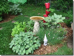 Birdbath garden