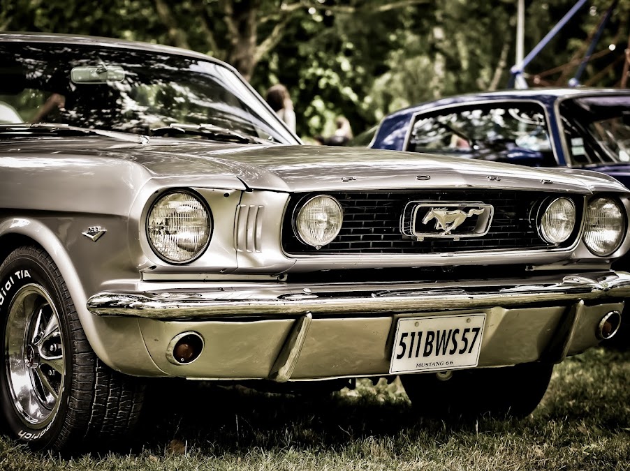 Américaines Mustang+grise-HDR