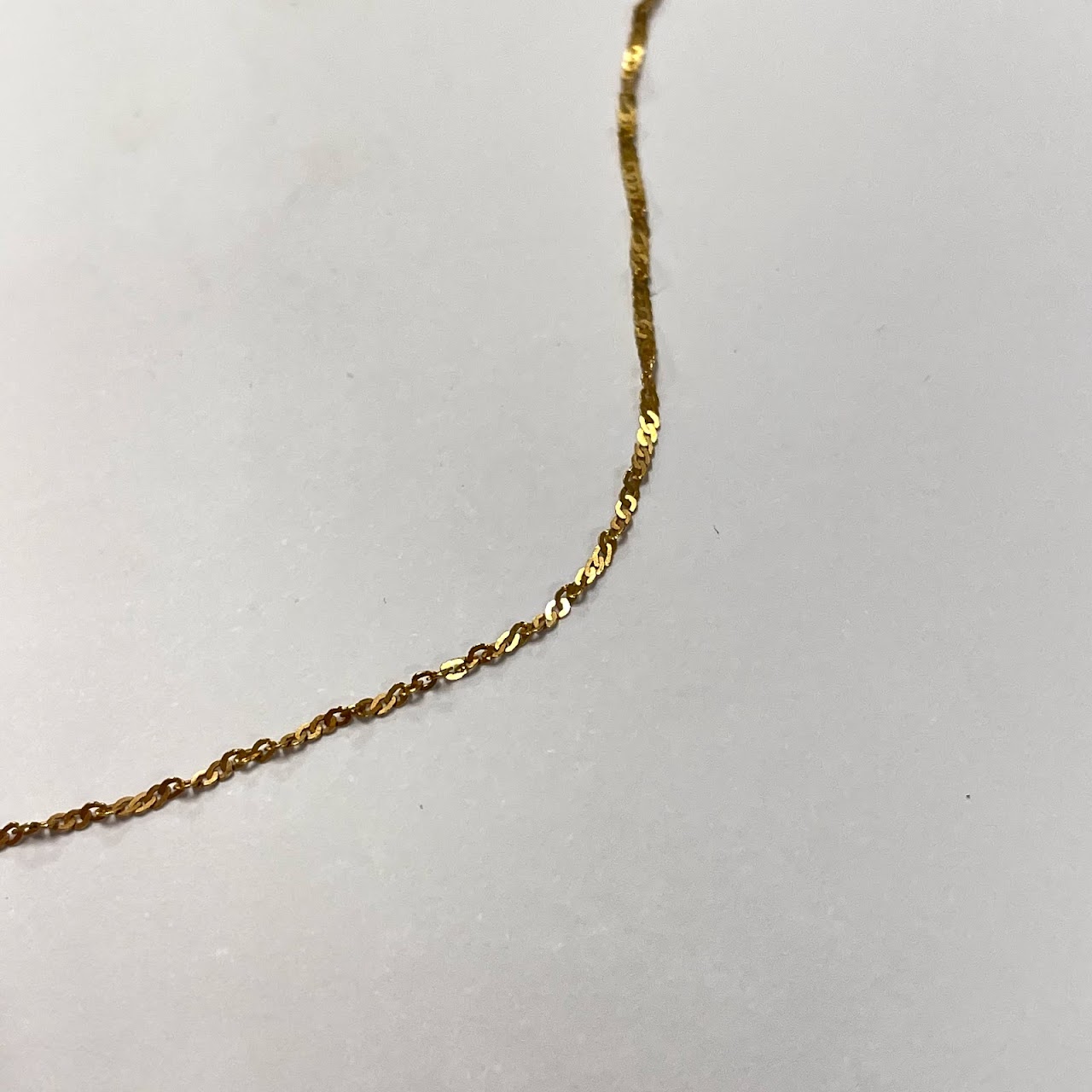 14K Gold Heart Chain Necklace