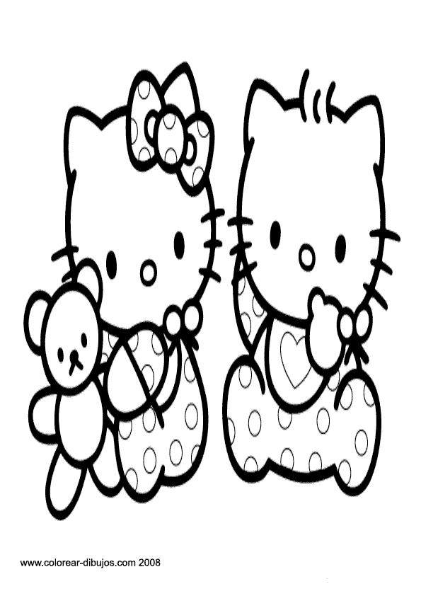 Imagenes Para Colorear: Imágenes Para Colorear de Hello Kitty