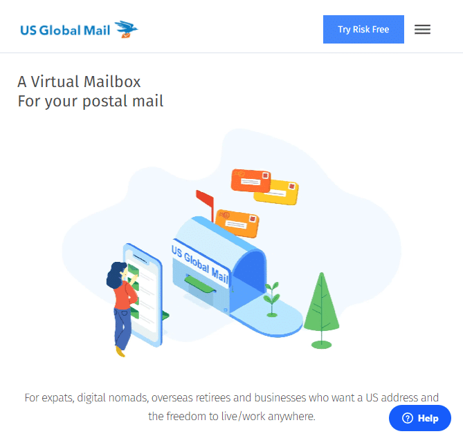 Sito ufficiale di US Global Mail.  miglior indirizzo commerciale virtuale