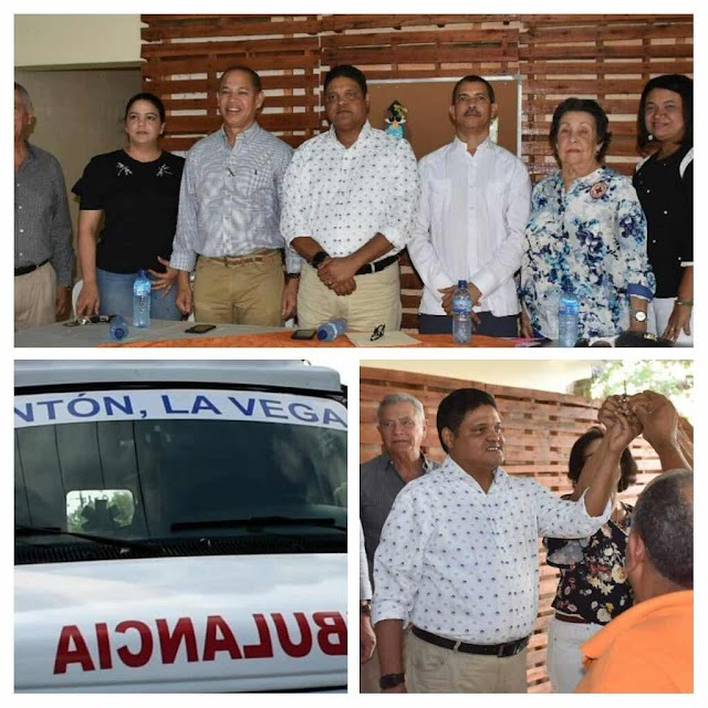 Director del COE dona ambulancia y medicamentos a comunidad en La Vega  