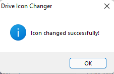 The icon was changed successfully