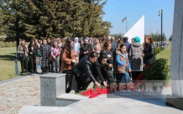 Quba Soyqırımı Memorial Kompleksi ziyarət olunur - FOTO