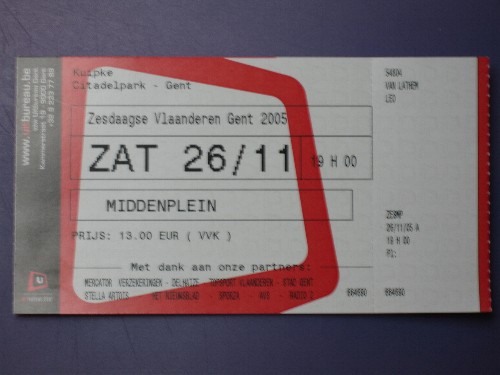 Tickets liggen klaar. Op naar Gent!