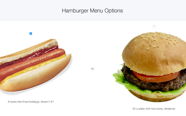 Hamburger Menu