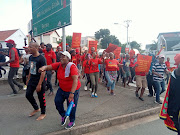 Businesses along the Berea Road in Durban have started to close their shops as EFF members are approaching from Berea Centre.  