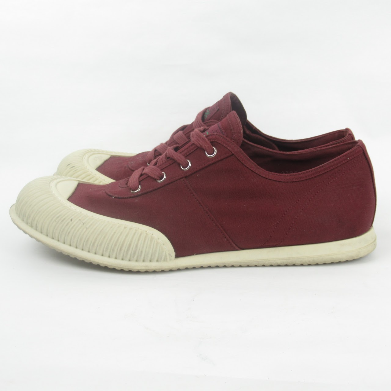 Prada Merlot Canvas Sneakers