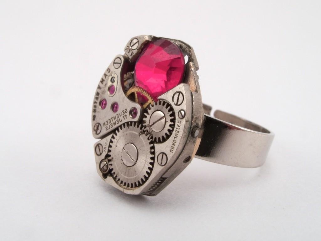 Steampunk Wedding ring set