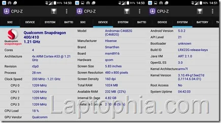 CPU-Z Smartfren Andromax ES