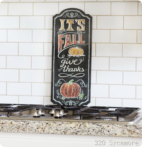 fall decor kitchen