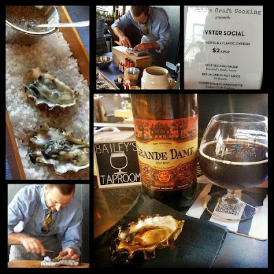 Oyster Social, is a pop-up raw bar that has been appearing at various brewpubs in Portland. Sip beer and slurp freshly shucked oysters right on the spot. This particular set of photos is when they popped up at Upper Lip for June PDX Beer week